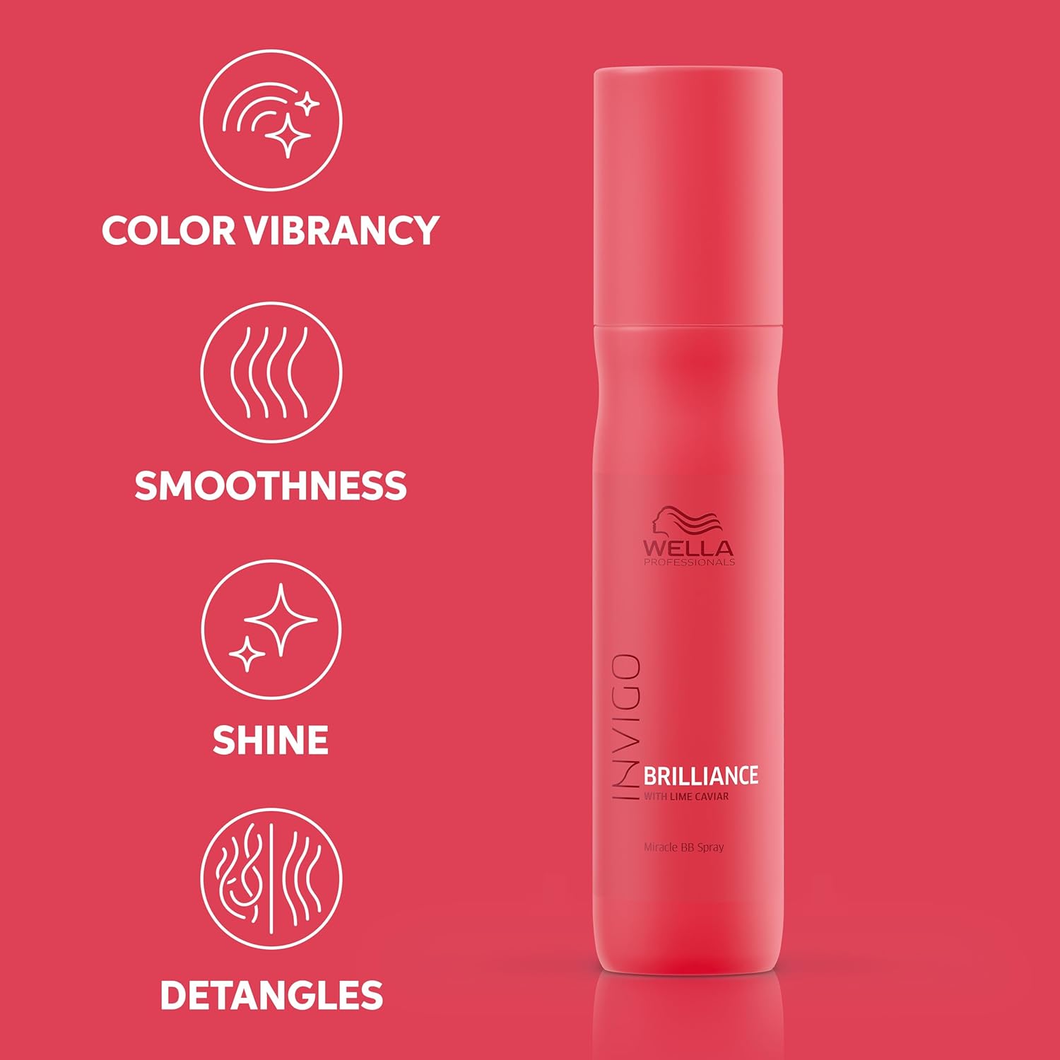 Wella Professionals Invigo Brilliance Miracle BB Spray - Instant Color Vibrancy & Protection | 5.07 Fl Oz