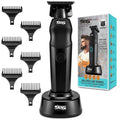 DSP Professional Hair Trimmer for Men, Beard Mustache Cordless Trimmer, Indicator Light with Charge Base, Zinc Alloy Body, Low Noise, Zero Gapped Edgers Trimmer (Black)