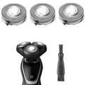 Philips SH50/52 Replacement Heads - Compatible Blades for Series 5000 Electric Shaver | 3-Pack with Brush