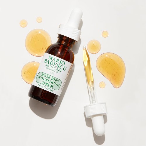 Mario Badescu Rose Hips Nourishing Serum for Combination, Dry and Sensitive Skin Facial Oil that Moisturizes & Smoothes Formulated with Rosehip Extract & Castor Oil 1 FL OZ (Pack of 1)
