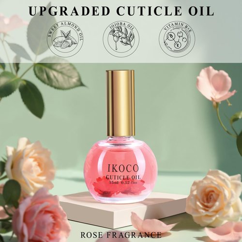 Nail Soaking Bowl, IKOCO Gel Nail Polish Remover Kit with Manicure Bowl, Cuticle Oil, Easily Soak off Dip Powder Remover for Salon-Quality Results at Home, Pink