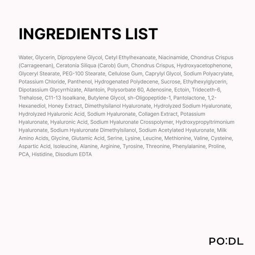 PO:DL Hyaluronic Hydrogel Mask with Collagen Niacinamide | Elasticity Wrinkle Improvement Pore Care Glow Skin| Overnight Soothing Deep Hydration Spa Facial Mask | Korean Skin Care 1.48oz x 4ea