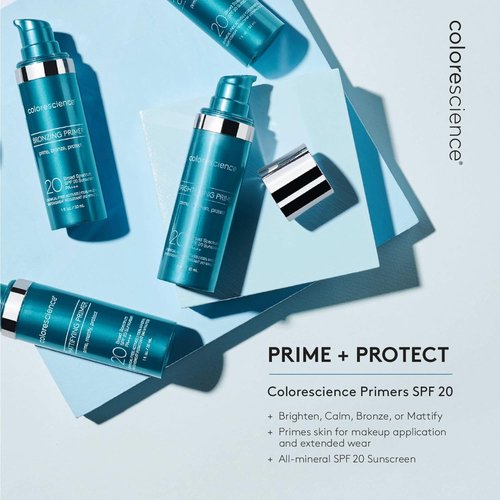 Colorescience Brightening Primer SPF 20 - Water Resistant Mineral Sunscreen, Unscented, 1 Fl Oz