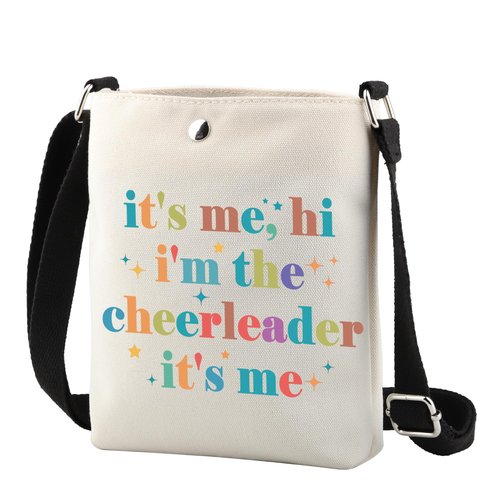 Cheerleader Zipper Makeup Bag It's Me, Hi I'm The Cheerleader It's Me Bag Cheerleading Teammate Gift (cheerleader CR)