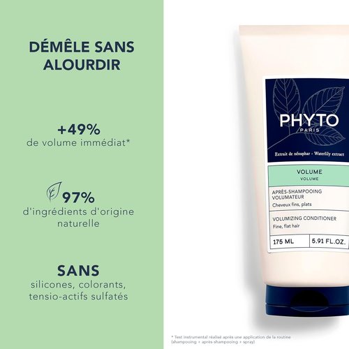 PHYTO VOLUME Volumizing Conditioner - Silicone-Free Formula for Fine & Thin Hair | 5.91 fl. oz.
