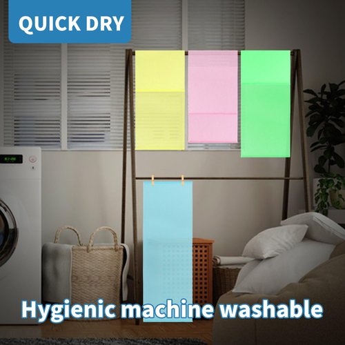 INFICRIME 4 Pack Exfoliating Washcloths Body Scrubber Back Scrubber for Shower - Japanese Korean Style Body Scrubber Back Scrubber, Luffah Towel Net Sponge Loofah, Deep Clean Dead Skin for Smooth Skin