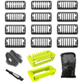 Norelco Guide Comb Set - 17 Pack of Trimmer Guards with Sizes 0.5 to 9 MM for Precision Grooming