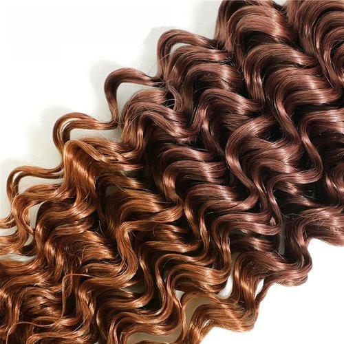 30 32 34 Inch Chocolate Brown Bundles T1B/4/30 Deep Wave Human Hair 3 Bundles 3 Tone Bundle Unprocessed Virgin Remy Hair Extensions 300g