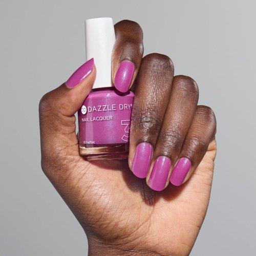 Dazzle Dry Nail Lacquer (Step 3) - Mulberry - A purply pink with a subtle blue flash. Full coverage shimmer. (0.5 fl oz)