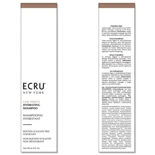 Ecru New York Curl Perfect Hydrating Shampoo, Curly Hair Shampoo for Women or Men, 8oz