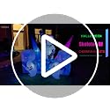 7FT Halloween Inflatable Skeleton DJ Party Yard Decoration with Multi-Color LED Lights