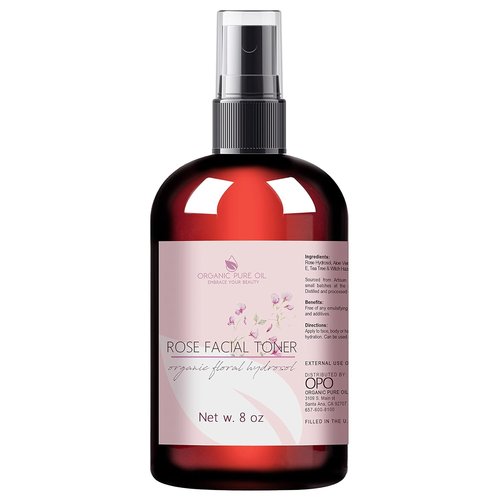 OPO Rose Water Facial Toner Spray - Hydrating & Rejuvenating Natural Bulgarian Rosewater with Aloe & Tea Tree | 8 oz