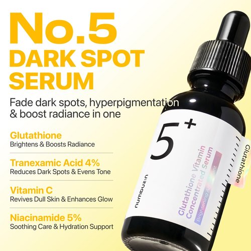 Numbuzin No.5 Vitamin Serum - Dark Spot Care with Glutathione & Tranexamic Acid | 1.01 fl oz for Radiant Skin