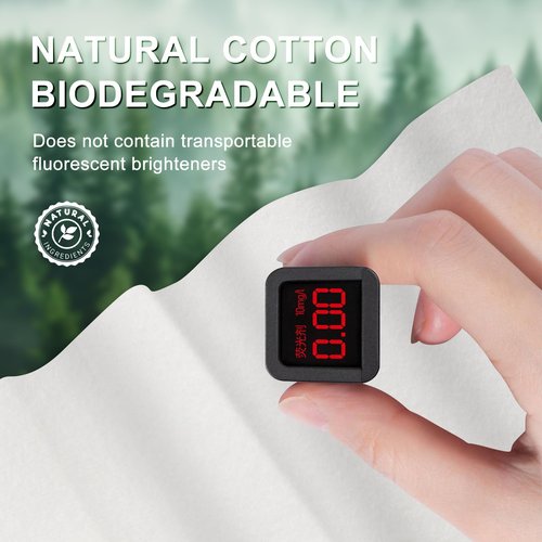 MPK Disposable Face Towel - 100% Cotton Tissues, Unscented Facial Wash Cloth for Sensitive Skin, Super Soft & Thick Facial Towels, Makeup Remover Dry Wipes, 492 Count