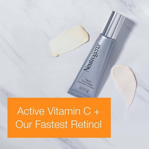 Neutrogena Rapid Tone Repair Serum - Retinol & Vitamin C Dark Spot Corrector for Brightening | 1 oz
