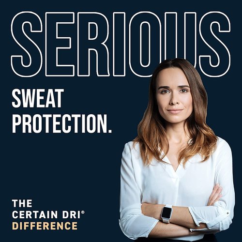 Certain Dri Prescription Strength Clinical Antiperspirant Roll-On Deodorant, Hyperhidrosis Treatment for Men & Women, Unscented, 1.2 Fl oz, 2 Pack