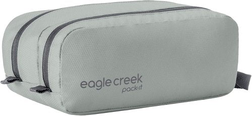 Eagle Creek Pack-It Reveal Quick Trip Toiletry Bag - Dual-Compartment, Water-Resistant, Storm Grey