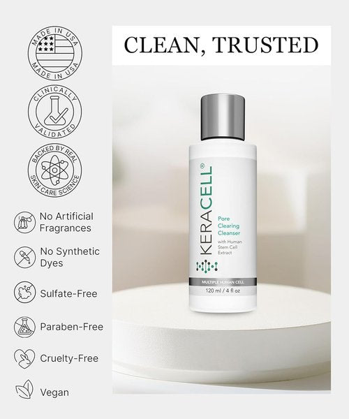 Skiennix Pore Clearing Cleanser - Salicylic Acid Acne Face Wash with MHCsc Technology - 4 oz