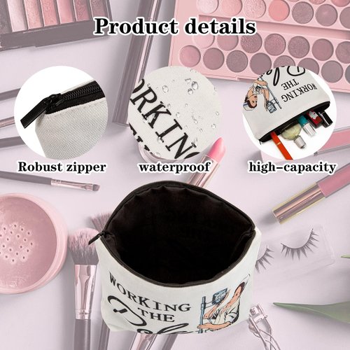12pcs Nurses Week Gifts Bulk 2025 Nurses Day Gifts Bulk,ICU ER RN Gifts for Nurses Appreciation Graduation Nurse Makeup Bag,Nurse Gifts for Women Nurse Accessories for Work Shopping,Travel