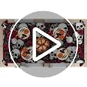 Halloween Gothic Skull Rose Rectangle Tablecloth 60 x 84 Inches - Skull Variation
