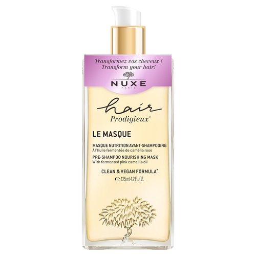 Nuxe Hair Prodigieux Pre-Shampoo Nourishing Mask - Intense Repair & Shine Treatment with Jojoba & Argan Oil, 4.2 Fl Oz
