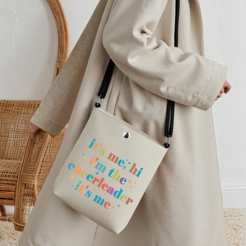 Cheerleader Zipper Makeup Bag It's Me, Hi I'm The Cheerleader It's Me Bag Cheerleading Teammate Gift (cheerleader CR)