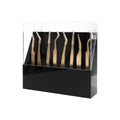 XIUSUZAKI Tweezers Storage Box 8 Holes Holder Lash Tweezers Storage for Eyelash Extensions Eyelash Professional(Black,Only the Box)
