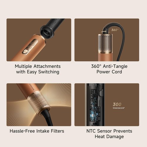 DREAME AirStyle Pro Hair Styler - High-Speed 110,000 RPM Motor with 3 Attachments | Frizz Control & Luxury Travel Bag
