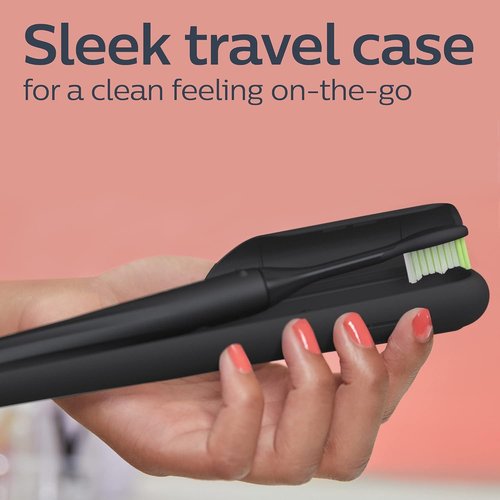 Philips One by Sonicare Rechargeable Toothbrush - Shadow Black | Compact & Powerful Cleaning