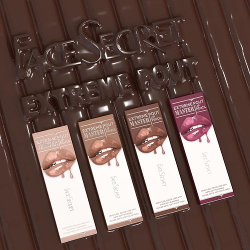 Skiennix Matte Lip Liner Pencil Set - 5PCS Warm Brick Red & Cocoa Brown | Waterproof, Long-Wear, Creamy Precision