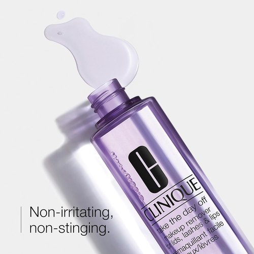 Clinique Take The Day Off Liquid Makeup Remover - Oil-Free & Non-Irritating | For Lids, Lashes & Lips