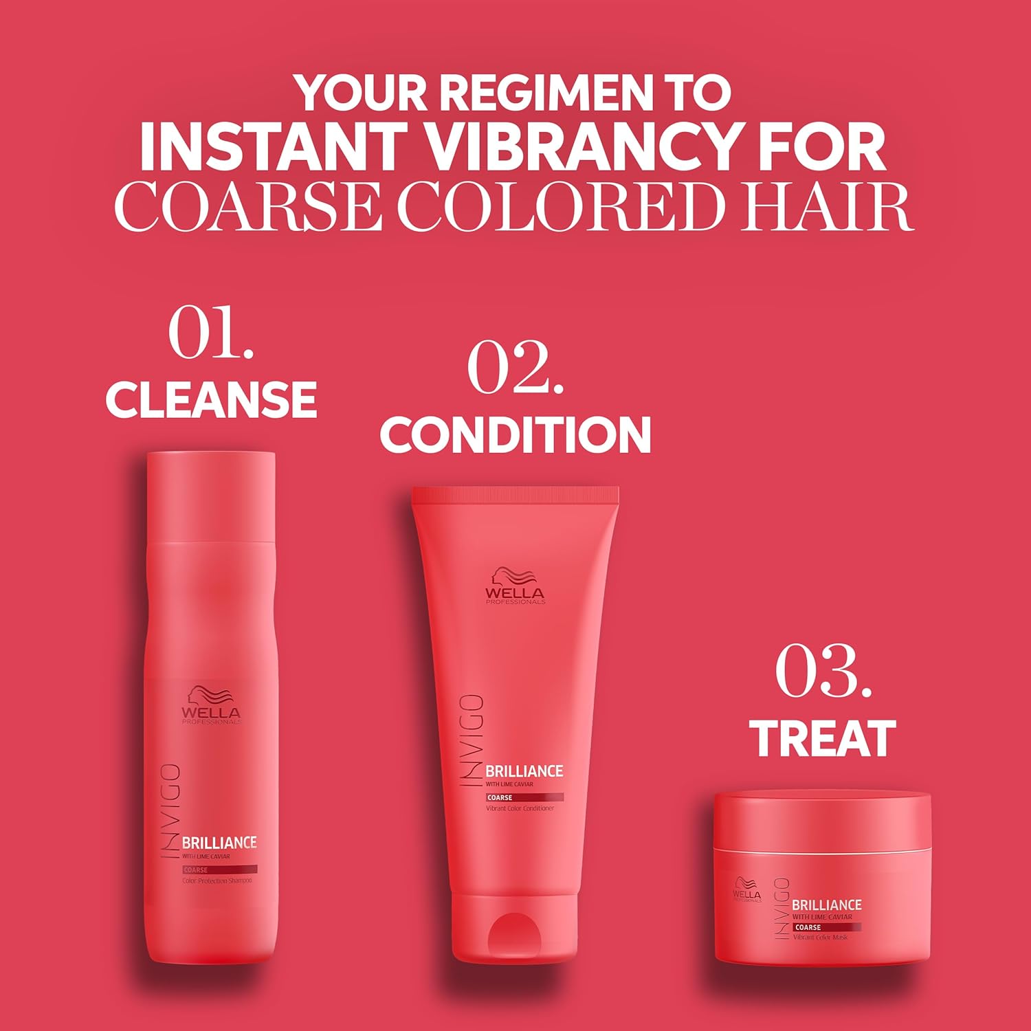 Wella Professionals Invigo Brilliance Conditioner - Intense Color Protection for Coarse Hair