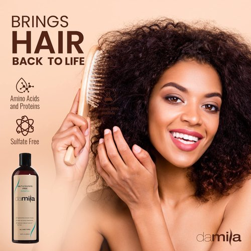 damila Salt & Sulfate Free Shampoo for Keratin and Color Treated Hair - Perfect for Damaged, Frizzy, Curly or Dry Hair (33.8 Fl Oz)