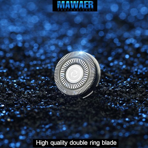 MAWAER 4pcs Head Shaver Replacement Blades for Skull Shaver Pitbull 4 Head Series and 3 Head Series