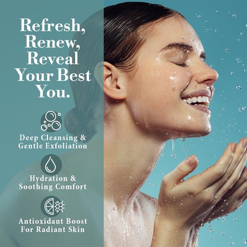 Repechage Hydra Medic Gentle Exfoliating Face Wash - Daily Foaming Gel Cleanser for Oily Skin with Salicylic Acid & Aloe Vera - 6 fl oz