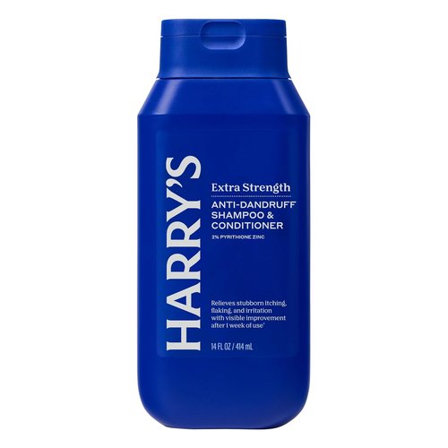 Harry's Extra-Strength Anti-Dandruff 2-in-1 Shampoo & Conditioner - 3 Pack, 14 fl oz - Contains 2% Pyrithione Zinc
