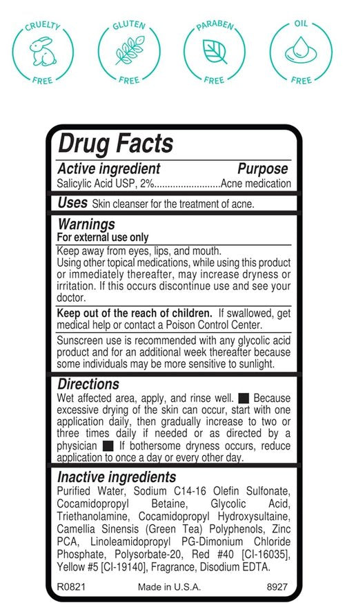 Replenix Gly-Sal Deep Pore Facial Cleanser - Medical-Grade 5% Glycolic & 2% Salicylic Acid | 6.7 fl. oz