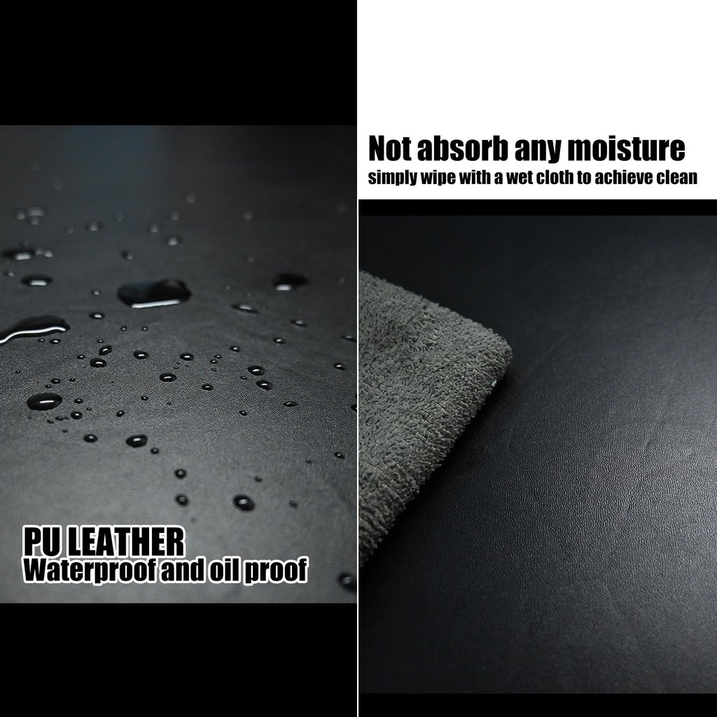 Yoquare Professional Waterproof Massage Table Cover - 32Inch Square 100% PU Leather, Wipeable Reusable Protector for Spa & Clinic (Black, 1-Pack)