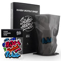 350pcs Wash Bottle Bags with 6pcs Sticker Labels - Tattoo Bottle Bags for 500ml/16.9oz, 6.0×9.4 Inch Plastic Covers, Professional Tattoo Supplies & Accessories (Black)