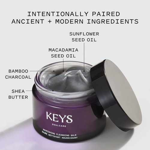 Keys Soulcare Nourishing Cleansing Balm - Soothing Makeup Remover & Hydrating Cleanser with Shea Butter | 2.82 Oz