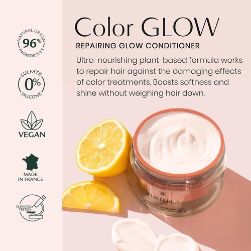 Rene Furterer Color Glow Conditioner - Repairing Formula with Amino Acids & Lemon Oil
