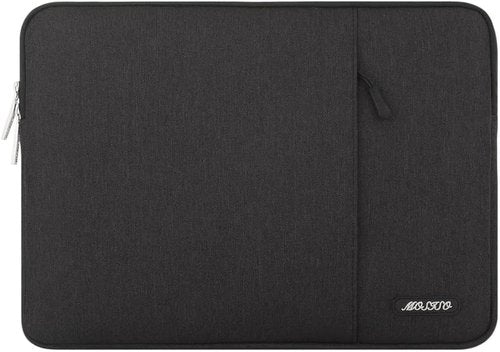 MOSISO Laptop Case - 13.3 Inch Sleeve for MacBook Air/Pro & More | Durable Polyester with Pocket - Black