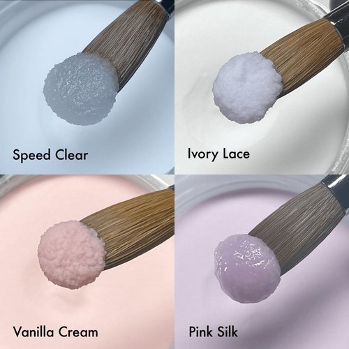 MakarttPro Acrylic Powder Set - 4 Cool Tone Colors 0.5oz for Nail Extension & Sculpting | Professional Essentials