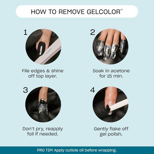 OPI GelColor Nail Polish - Salon-Quality Shine | White, Gray & Black Shades | Long-Lasting, Vegan | 0.5 Fl Oz