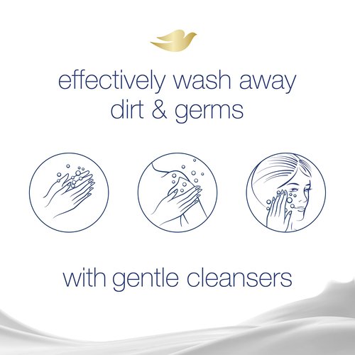 Dove Beauty Bar Gentle Skin Cleanser Moisturizing for Gentle Soft Skin Care Original Made With 1/4 Moisturizing Cream 3.75 oz, 14 Bars