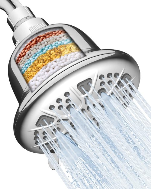 MakeFit Shower Head Filter Replacement Cartridge - H5H117 | 2-Pack for Clean Water