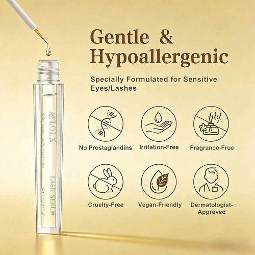 Skiennix Lash Serum - Peptide Infused Formula for Rapid Eyelash Growth | 3 mL for Sensitive Eyes
