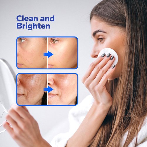SilkyShark Glycolic Acid Resurfacing Pads (60 Count), 10% Ultra Pure + 2% Salicylic Acid, Exfoliating Peel Pads for Face, Effective Chemical Peel, Radiant Skin Renewal