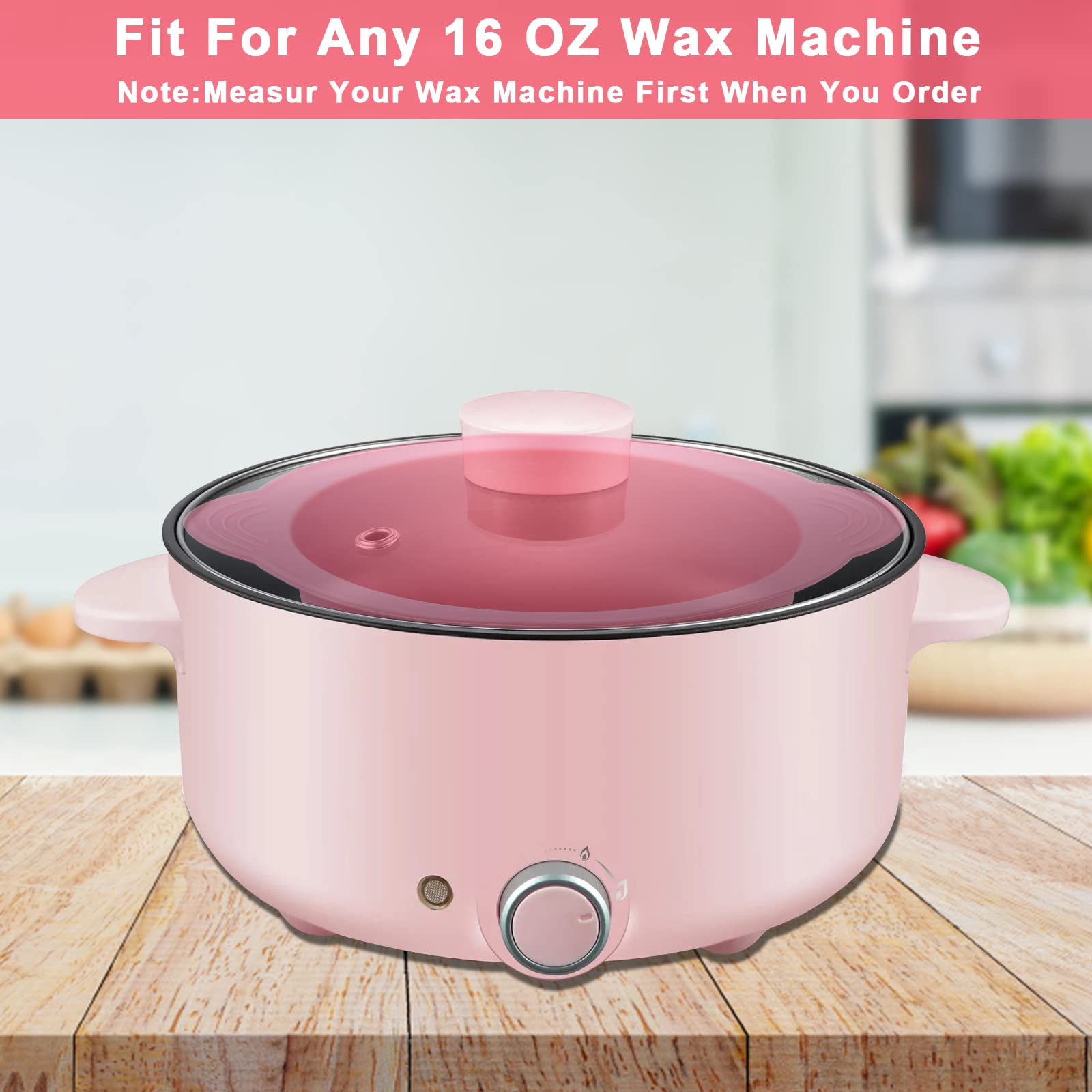 Yungeln 2Pcs Wax Pot Liner,Silicone Wax Warmer Liner with 2 Pcs Wax Sticks, Non-Stick Wax Pot Silicone Bowl Replacement,Reusable Wax Melt Liners Wax Warmer Liner Bowl for Hair Removal