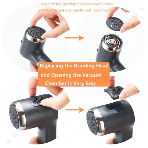 Electric Callus Remover with Dander Vacuum for Feet, Portable 36 in 1 Pedicure Kit Foot File Callus Remover, Waterproof Rechargeable Foot File for Foot Care with 3 Heads&LCD Display